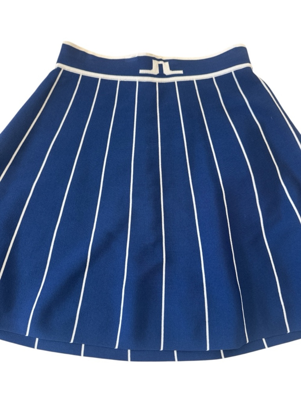 J. Lindeberg Pleated Nautical Navy Knit Skirt - Picture 5 of 8